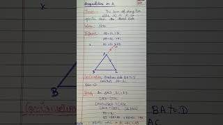 Triangle inequalities  sum of two sides is greater than third side [upl. by Dorren338]