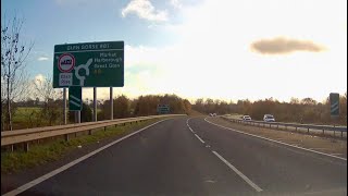 Driving along the A6 from Oadby to Kibworth in Leicestershire England  201123  dashcam footage [upl. by Nnazus]