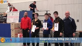 DRB Sichtungsturnier Kadetten Siegerehrung 50kg GrRö [upl. by Ynohtnacram]