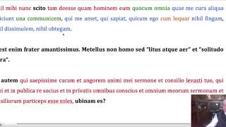 Epistula ad Atticum 1 18 1 Cicerone Cicerone cerca la parola consolatrice di un amico [upl. by Annaiv166]