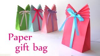 DIY crafts Paper GIFT BAG Easy  Innova Crafts [upl. by Dagall713]