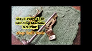 Sioux Valve Face Grinding Machine no 2001 shop built camfering vee [upl. by Nnad]