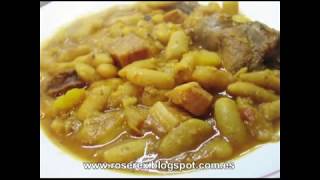 HABICHUELAS CON PERDIZ Guiso de Fabes Judias Alubias frijoles [upl. by Seavey]