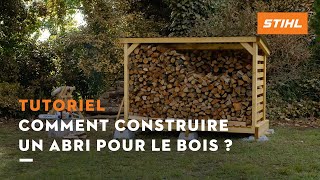 Comment construire un abri pour le bois   Project bricolage et DIY STIHL [upl. by Ettedo70]