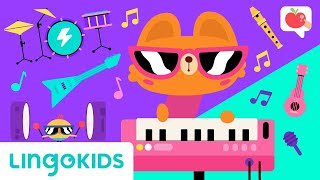 MUSICAL INSTRUMENTS FOR KIDS 🎻  VOCABULARY SONGS GAMES  Lingokids [upl. by Bluefarb]