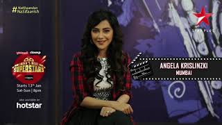 Angela krislinzki on India next superstar [upl. by Yenettirb121]