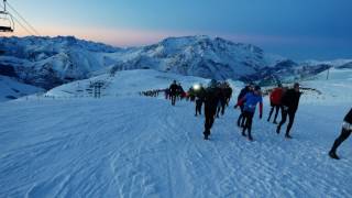 Night Snow Trail Les 2 Alpes  210117 [upl. by Safko]