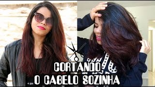 COMO CORTAR O CABELO CURTO EM CAMADAS SOZINHA EM CASA [upl. by Wrennie]