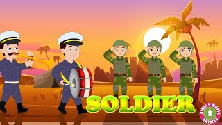 Army Day 2024  Soldier Song for kids  Community Helpers Song by Bindis Music amp Rhymes [upl. by Naujad]