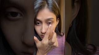 How to wear contact lenses easily  makeup tutorial  explorepage makeup youtubeshorts youtube [upl. by Mannuela]