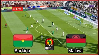 Malawi vs Burkina Faso live Africa Cup of Nations qualifiers Football simulation Full Gameplay PC [upl. by Nnave]