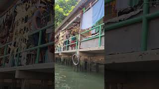 Riding in a longboat in the canals klongs of Bangkok [upl. by Renny964]