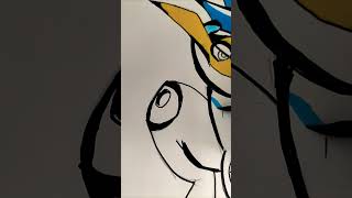 Drawing greninja  Pokemon art drawing sketch shorts viralshort pokemon greninja [upl. by Aydan550]