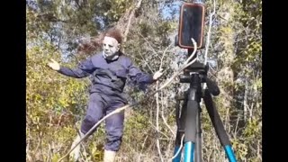 MICHAEL MYERS🔪 behind the scenes Wipe me down [upl. by Ikilisav312]