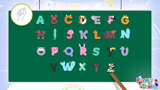 Alphabets ABCD kids rhymes A for apple B for ball A to Z kids learn English Varnmala ABCD abc [upl. by Harbour]