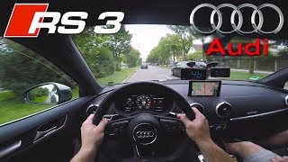 2018 Audi RS3 Sedan 400Hp POV City Drive in Germany✔ [upl. by Cutcliffe840]