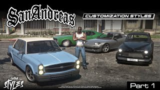 GTA San Andreas Customization Styles [upl. by Utas]