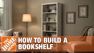 DIY Bookshelf – Simple Wood Projects  The Home Depot [upl. by Garibald952]