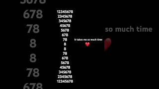 12345678 2345678 345678 45678 5678 678 78 8 8 78 678 5678 45678 345678 2345678 12345678 song 🎵 [upl. by Tray401]