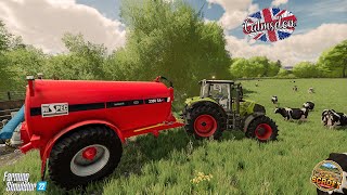 Time For Some Slurry  FS22  Calmsden  Episode 9 [upl. by Matlick]