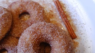 How to make Baked Cinnamon Sugar Donuts  Fall Inspired [upl. by Nylirrehs]