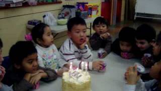 Armans Birthday Party Cake and Song [upl. by Galven]