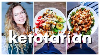 KETOTARIAN DIET what i eat in a day VeganVegetarianPescatarian Keto Meals 2020 [upl. by Curson]