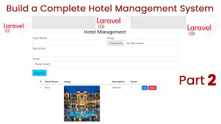 Build a Hotel Management System in Laravel 11 Part 2  Full Project Tutorial [upl. by Mareah]