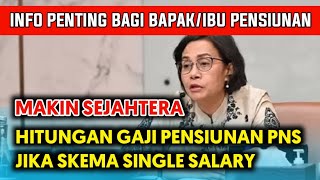 Hitungan Gaji Pensiunan PNS jika Skema Single Salary Diberlakukan [upl. by Oznole]