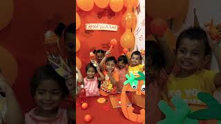 Bmbrainymoppetsplayschool bestpreschoolnearme prayagraj orangecolor orange day celebration [upl. by Hendrika]