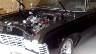 1967 Chevy Impala 383 stroker first start up [upl. by Kabab]