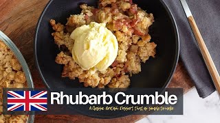 Easy Rhubarb Crumble Recipe [upl. by Ecila153]