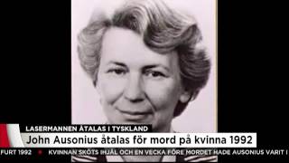 Lasermannen John Ausonius åtalas för mord i Tyskland  Nyheterna TV4 [upl. by Nyrraf]