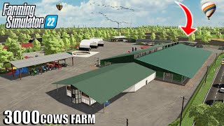 BUILDING A NEW 2 MILLION 3000 COWS FARM CAN WE MAKE IT WORK  Farming Simulator 22 [upl. by Sessilu]