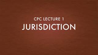 LLBx  Jurisdiction of a court CPC lecture 1 Hindi [upl. by Mundford]