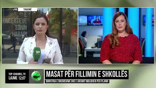 Top Channel Masat për fillimin e shkollës Ministria e Brendshme dhe e Arsimit mblidhen për planin [upl. by Jacquetta]