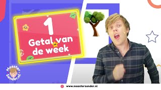 Bewegend leren  Getal van de week  1 intro maandag [upl. by Summers56]