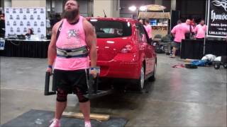 Robert Oberst Deadlifts a car with fractured ribs [upl. by Chretien]