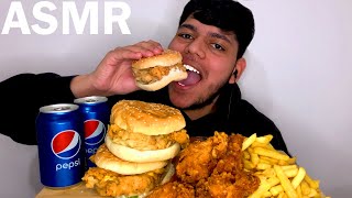 DIXY CHICKEN BURGERS amp SIZZLER WINGS MUKBANG ASMR UK ¦ REAL EATING SOUNDS [upl. by Nylessoj]