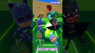 PJ Masks  CatBoy 🆚 Owlette X Dance Song Tiles Hop EDM Rush shorts [upl. by Aihseym]