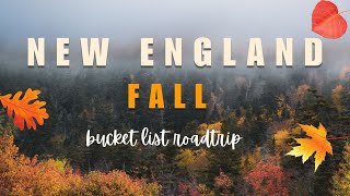 NEW ENGLAND FALL  a bucket list road trip that everyone should experience at least once [upl. by Olumor]