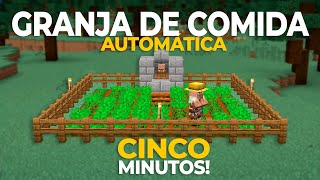 Granja de Comida Automática en 5 MINUTOS  Minecraft 121 JAVA [upl. by Apollus]