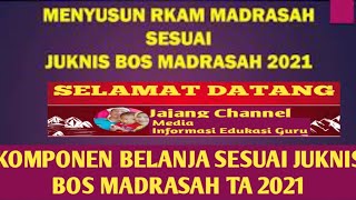 MENYUSUN RKAM MADRASAH TAHUN ANGGARAN 2021 Sesuai Juknis BOS Madrasah 2021 [upl. by Lledualc53]