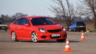 Opel Vectra OPC 28 turbo  Автослалом 05042014 г Кривой Рог [upl. by Novj]