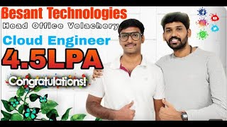 Cloud Engineer with 45LPAbest software institute in chennaiBesant Technologies Velachery [upl. by Aloysia]