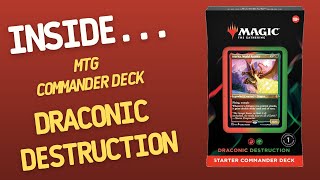 Starter Commander Deck DRACONIC DESTRUCTION Magic The Gathering  Inside 134 [upl. by Emelina637]