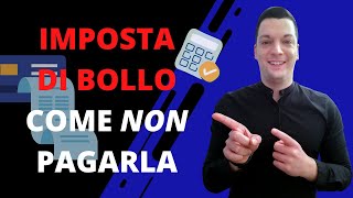 IMPOSTA DI BOLLO Come NON pagare l’imposta di bollo su conto corrente e conto deposito 🏛️ [upl. by Anatlus]