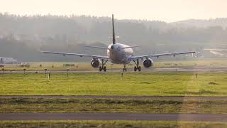 Zürich Airport sunset Departure [upl. by Conway]