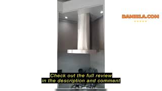 Review CIARRA CBCS6125 Class A Cooker Hood 60cm 370m³h Recirculating Chimney Hood LED Lights 3 Spee [upl. by Islehc442]