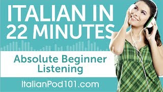 22 Minutes of Italian Listening Comprehension for Absolute Beginner [upl. by Gowrie]